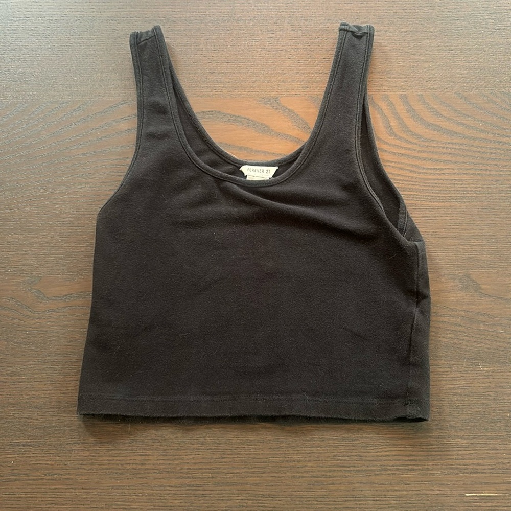Black crop top